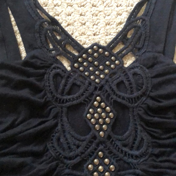 [The Buckle] Daytrip Black Crochet Tank - Picture 2 of 6
